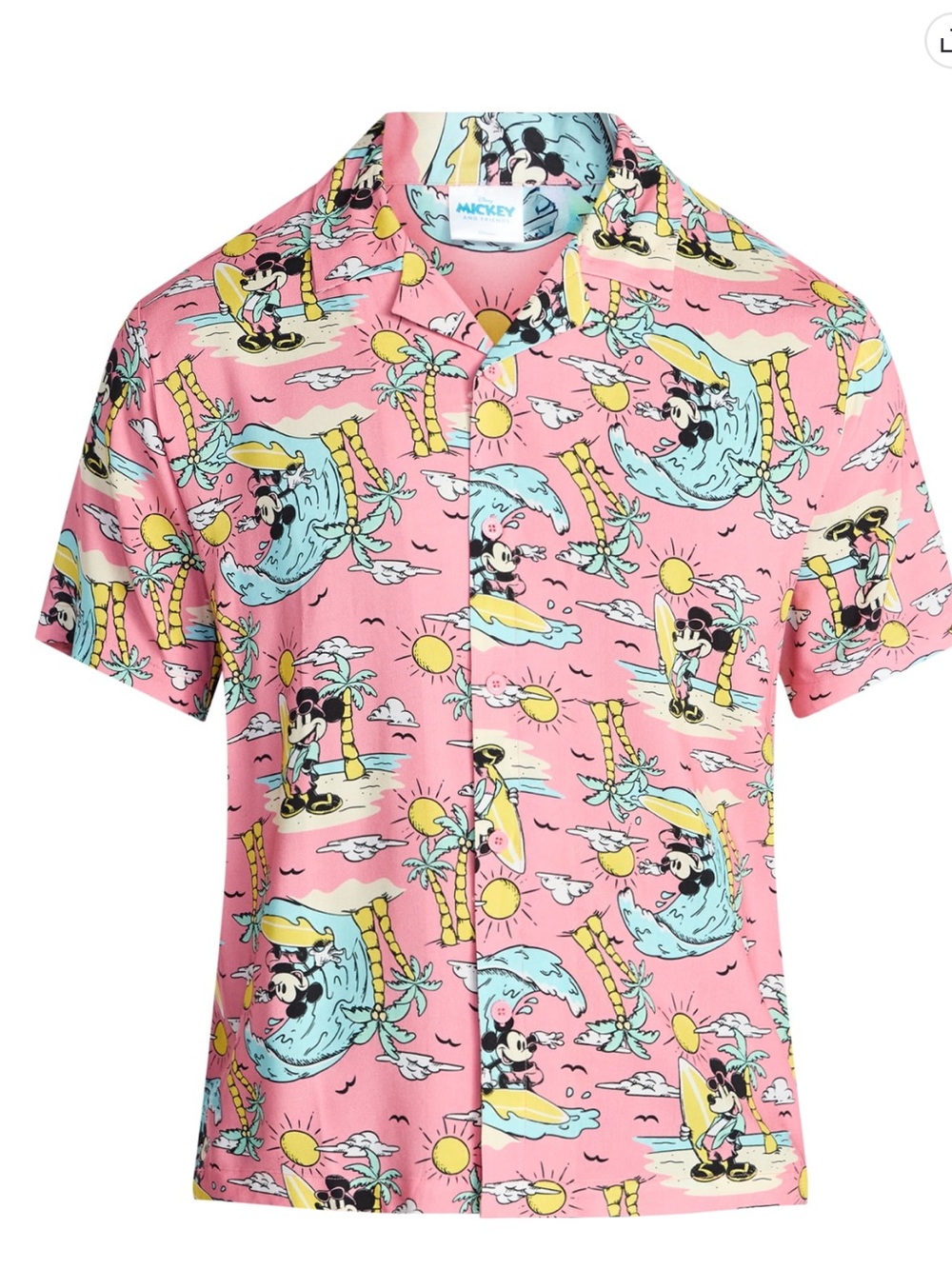 Disney Tropical Print Short-Sleeve Shirt